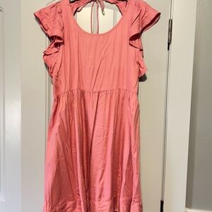 Elegant Pink Mini Dress